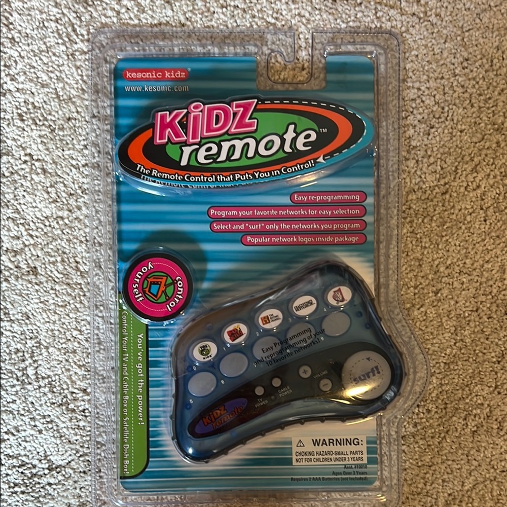 NEW Kidz Remote Control with Blue and Black Design